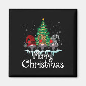 Vrolijk Kerstfeest Grappig Familie Matching Kerstm Magneet (Voorkant)