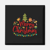 Vrolijk Kerstfeest Grappig Ontwerp Voor Mannen En Magneet (Voorkant)