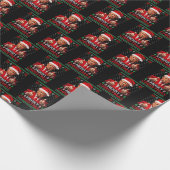 Vrolijk Kerstfeest Grappig Trump Kerstman Hoed Lel Cadeaupapier (Hoek)