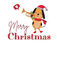 Vrolijk kerstfeest grappige hond