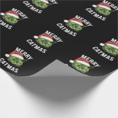 Vrolijk Kerstfeest Grappige Kattenliefhebbers Kers Cadeaupapier (Hoek)