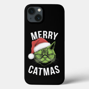 Vrolijk Kerstfeest Grappige Kattenliefhebbers Kers Case-Mate iPhone Case