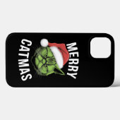 Vrolijk Kerstfeest Grappige Kattenliefhebbers Kers Case-Mate iPhone Case (Achterkant (horizontaal))