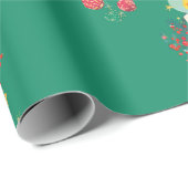 Vrolijk kerstfeest - Green Paper Bags Cadeaupapier (Rol Hoek)