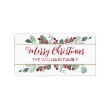 Vrolijk kerstfeest Greenery CranBerries Gold Label