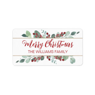 Vrolijk kerstfeest Greenery CranBerries Gold Label