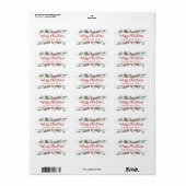 Vrolijk kerstfeest Greenery CranBerries Gold Label (Full Sheet)