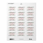 Vrolijk kerstfeest Greenery CranBerries Gold Label (Full Sheet)
