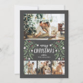 Vrolijk kerstfeest Greenery Kaart voor kerstmis (Voorkant)