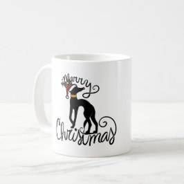 Vrolijk kerstfeest Greyhound rendier Koffiemok