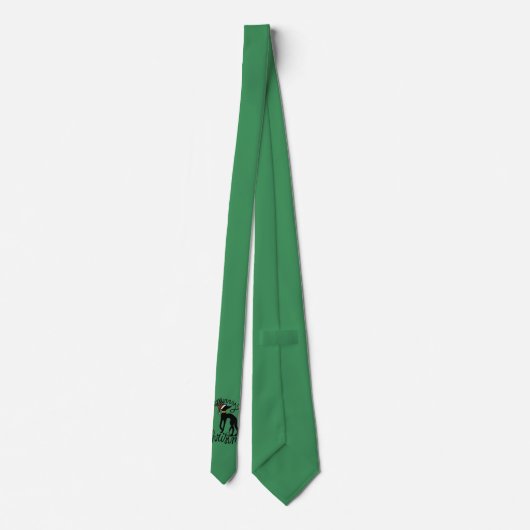 Vrolijk kerstfeest Greyhound rendier Stropdas (Achterkant)