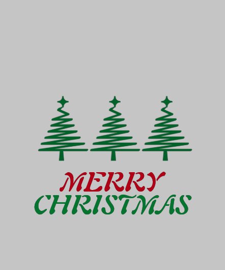 Vrolijk kerstfeest, grijs zoet (Hem)