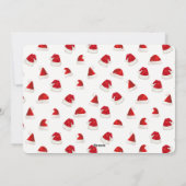 Vrolijk kerstfeest grillige kerstmuts feestdagenkaart (Achterkant)