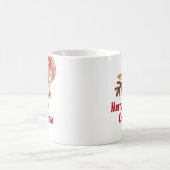 Vrolijk kerstfeest grillige rendieren koffiemok (Center)