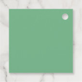 Vrolijk kerstfeest Groen Wreater Custom Gift Bedankjes Labels (Achterkant)