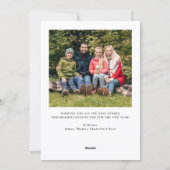 Vrolijk Kerstfeest Groene Gouden Boom Foto Feestdagenkaart (Achterkant)