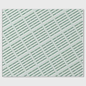 Vrolijk kerstfeest, groene kerstkunst, feestdag cadeaupapier (Vlak)