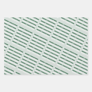 Vrolijk kerstfeest, groene kerstkunst, feestdag inpakpapier vel