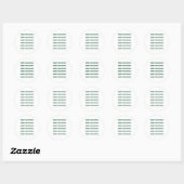 Vrolijk kerstfeest, groene kerstkunst, feestdag ronde sticker (Vel)