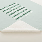 Vrolijk kerstfeest, groene kerstkunst, feestdag sherpa deken (3/4)