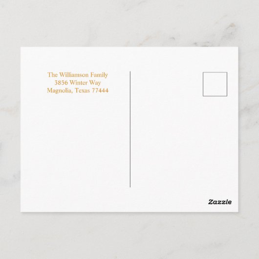 Vrolijk Kerstfeest Groet Foto Collage Goud Briefkaart (Achterkant)