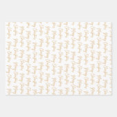 Vrolijk Kerstfeest Groet Foto Collage Goud Inpakpapier Vel (Voorkant)