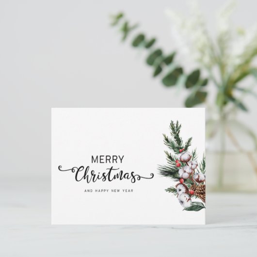 Vrolijk Kerstfeest Groet Kerstmis Kaart (Staand voorkant)