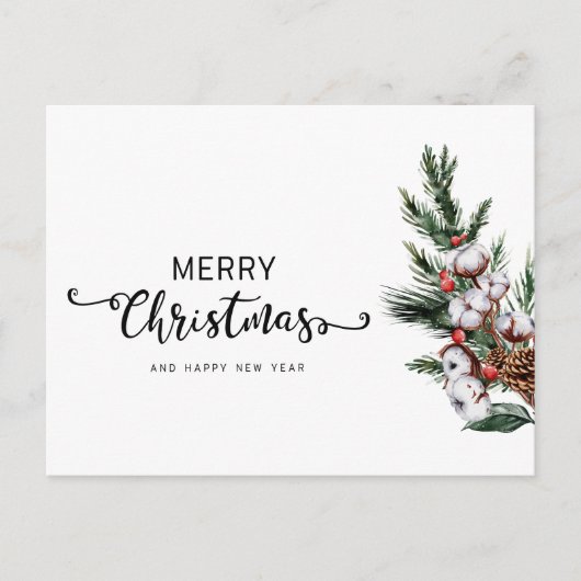 Vrolijk Kerstfeest Groet Kerstmis Kaart (Voorkant)