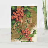 Vrolijk Kerstfeest Groet Retro Santa Xmas Kaart (Voorkant)