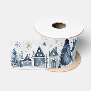 Vrolijk kerstfeest groet satijnen lint