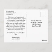 Vrolijk Kerstfeest groeten retriever voor hond men Briefkaart (Achterkant)