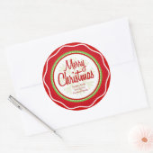 Vrolijk Kerstfeest Groetjes Labels (Envelop)