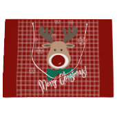 Vrolijk kerstfeest! groot cadeauzakje (Voorkant)