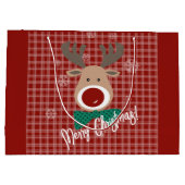 Vrolijk kerstfeest! groot cadeauzakje (Achterkant)