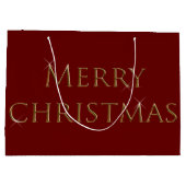 Vrolijk kerstfeest groot cadeauzakje (Achterkant)