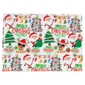 Vrolijk kerstfeest groot cadeauzakje (Achterkant)