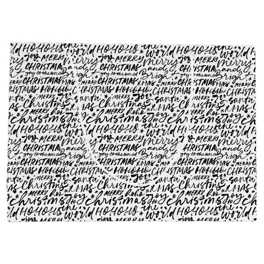 Vrolijk kerstfeest groot cadeauzakje (Achterkant)