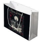 Vrolijk kerstfeest groot cadeauzakje (Voorkant Gekanteld)