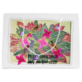 Vrolijk kerstfeest! groot cadeauzakje (Voorkant)