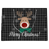 Vrolijk kerstfeest! groot cadeauzakje (Voorkant)