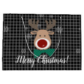 Vrolijk kerstfeest! groot cadeauzakje (Achterkant)