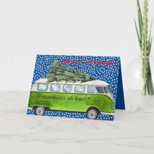 Vrolijk kerstfeest, grootmoeder of gebust geperson feestdagen kaart