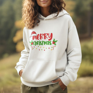 Vrolijk kerstfeest, groovy kerstfeest hoodie