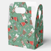 Vrolijk Kerstfeest Grote Deen Honden Bedankdoosjes (Geopend)