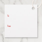 Vrolijk Kerstfeest Grote Deen Honden Bedankjes Labels (Achterkant)