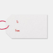 Vrolijk Kerstfeest Grote Deen Honden Cadeaulabel (Achterkant Horizontaal)