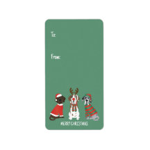 Vrolijk Kerstfeest Grote Deen Honden