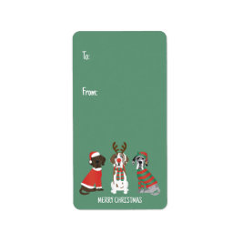 Vrolijk Kerstfeest Grote Deen Honden Etiket