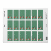 Vrolijk Kerstfeest Grote Deen Honden Etiket (Full Sheet)