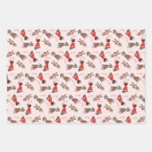 Vrolijk Kerstfeest Grote Deen Honden Inpakpapier Vel (Voorkant 2)